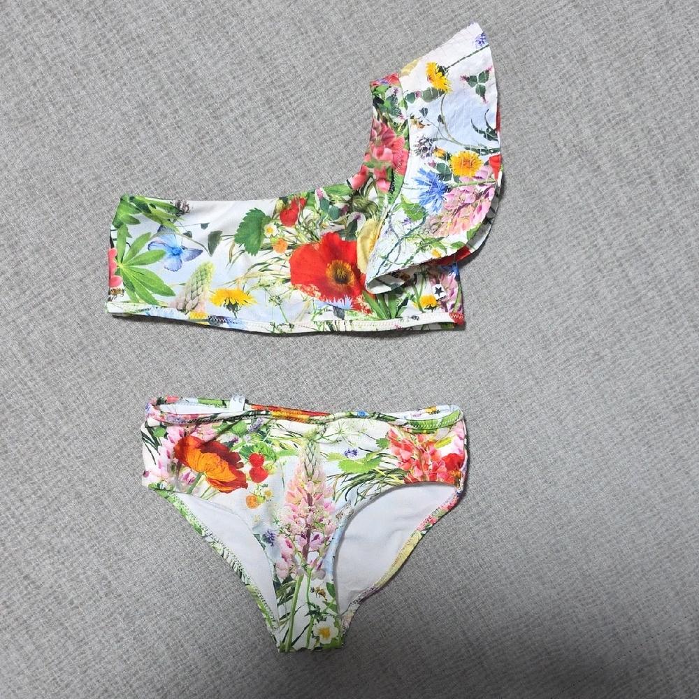 Molo Floral One-Shoulder Bikini Set